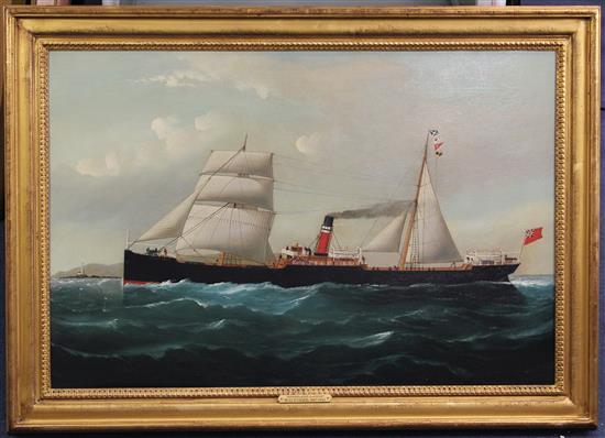 William Howard Yorke (1847-1921) The Steamer Highland Lassie, 20 x 30in.